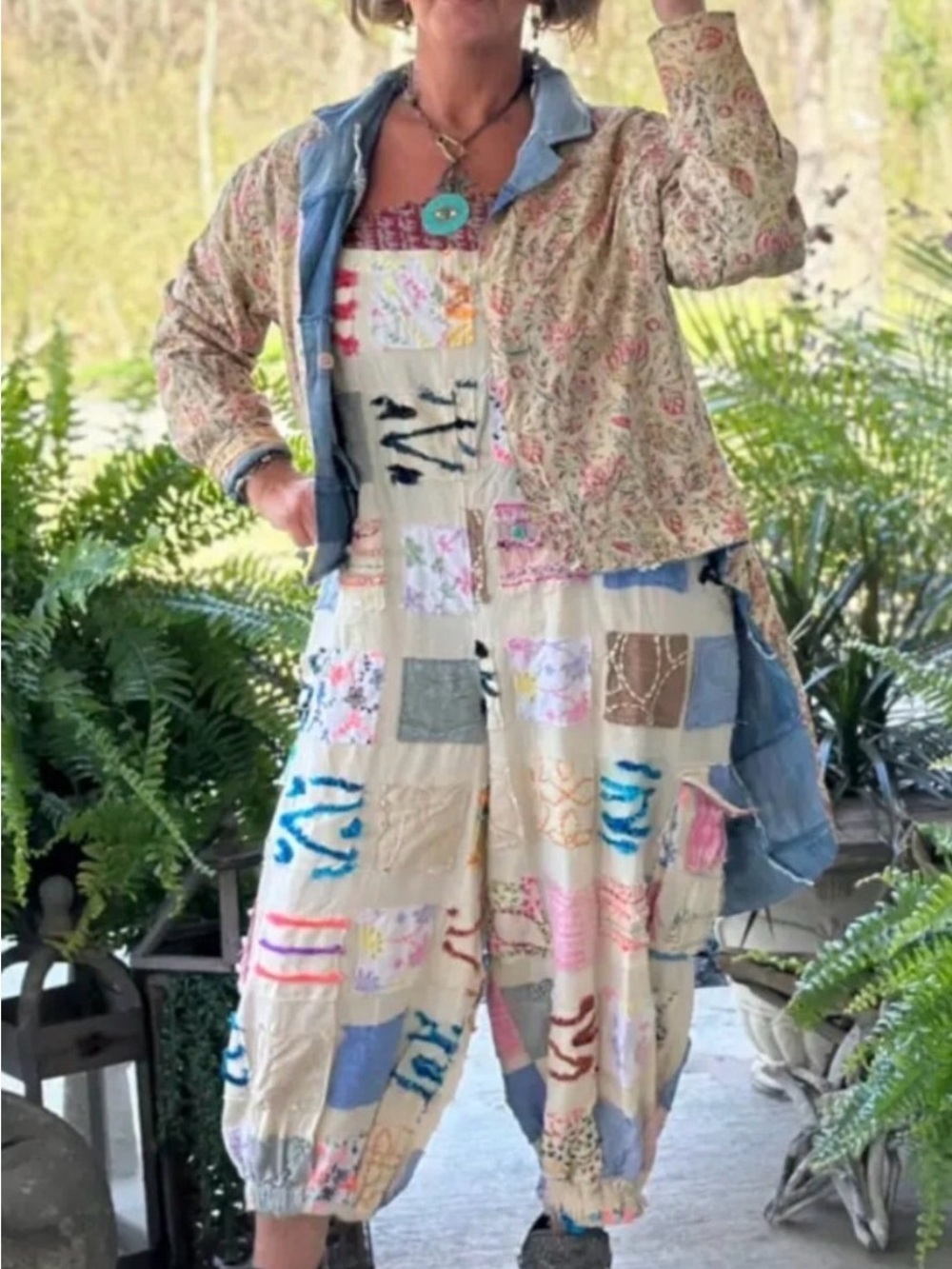 Jaded Gypsy Nwt Ferris wheel dream overalls sz s/m